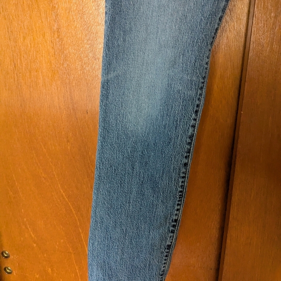 Women's Levis 501 jeans blue high waisted straight leg - Picture 6 of 11